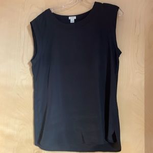J.Crew black sleeveless top. Size medium